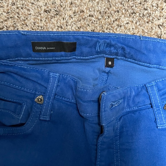 Royal Blue Kut from the Kloth Skinny Jeans size 8 - Picture 3 of 9